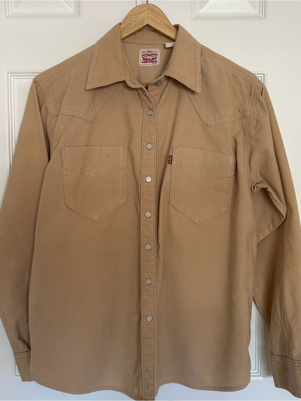Levi's Men's Tan Snap-Front Western Shirt